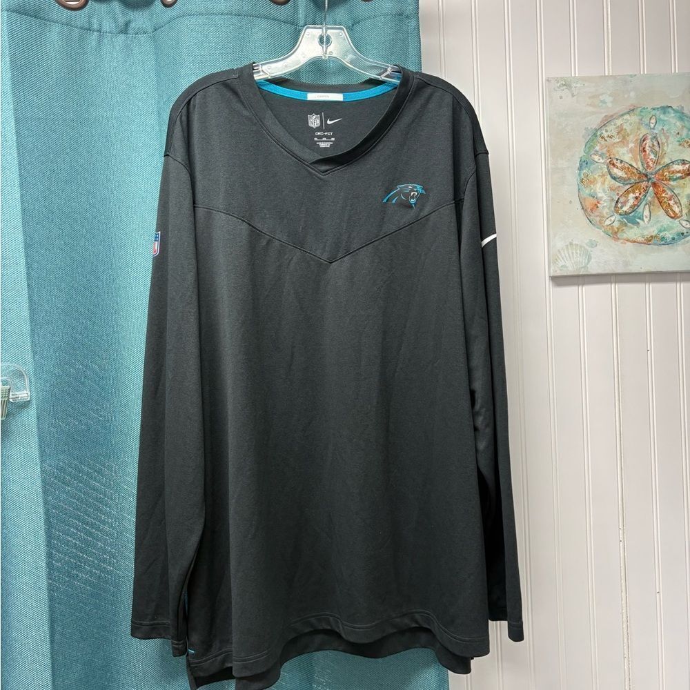 Nike NFL Carolina Panthers “Campen” Long Sleeve Shirt Size 3X